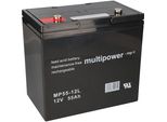 Batteria Al Piombo Multipower MPL55-12 12V 55Ah Pb