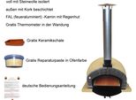 Holzbackofen Brazza 120 creme inklusive Kaminrohr und Regenhut : ohne Zubehör Zubehör Holzbackofen: ohne Zubehör