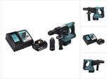 Trapano A Percussione A Batteria Makita Dhr 243 RG1 18 V Sds Plus Brushless + 1X Batteria Ricaricabile 6,0 Ah + Caricabatterie