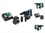 Makita Dhr 243 Rt Trapano A Percussione A Batteria 18 V Sds Plus Brushless + 2X Batteria Ricaricabile 5,0 Ah + Caricabatterie