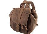 Greenland Nature Pelle Zaino Per Il Tempo Libero Zaino Montenegro Backpack Brown Marrone