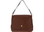 U.S. Polo Assn. Pelle Borsa A Tracolla Arlington Flap Crossbody Bag Tan Marrone