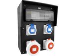 Quadro Di Distribuzione Di Potenza In Gomma Piena HD-S/FI IP67 32A/5P 16A/5P 2X230V Doktorvolt® 9559