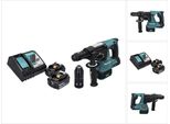 Trapano A Percussione A Batteria Makita Dhr 243 Rf 18 V Sds Plus Brushless + 2X Batteria Ricaricabile 3,0 Ah + Caricabatterie