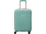 Delsey Paris Carrello Meteor 2.0 (Freestyle) 4 Double Rolls Cabin Trolley Slim Line 55 Mandel Turchese