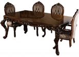 Casa Padrino Tavolo Da Pranzo Barocco Marrone/Oro - Tavolo Da Pranzo In Legno Massiccio In Stile Barocco Realizzato A Mano - Sontuosi Mobili Da Sala Da Pranzo Barocchi