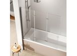 Emke Cabina Doccia Schermo Pieghevole Per Vasca Da Bagno 120 X 140 Cm Vetro Di Sicurezza Esg Nanorivestito Schermo Pieghevole Per Vasca Da Bagno Schermo Doccia Vetro Per Vasca Da Bagno