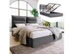 Letto Imbottito Flieks Letto A Molle Idrauliche 140X200Cm, Letto Matrimoniale In Velluto Con Rete, Rete A Doghe E Contenitore