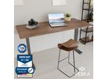Scrivania Regolabile In Altezza (140 X 70 Cm) - Scrivania Sit & Stand - Scrivania Elettrica Regolabile In Altezza Con Touchscreen E Gambe In Acciaio - Antracite/Antique