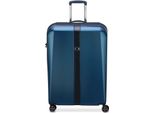 Delsey Paris Carrello Promenade Hard 2.0 4 Dr Trolley 76 Blue