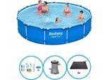 Bestway Pool Steel Pro - Fondo Per Piscina - 396X84 Cm