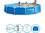 Piscina Intex Telaio In Metallo - Con Accessori - 366X76 Cm