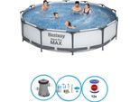 Bestway Pool Steel Pro Max - Fasciolo Per Piscina - 366X76 Cm