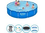 Bestway Pool Steel Pro - Accessori Inclusi - 396X84 Cm