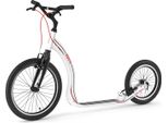 Yedoo Rodstr Scooter In Lega - Per Adulti E Ragazzi, Fino A 150 Kg, Con Pneumatici 20/16 E Manubrio Regolabile Bianco