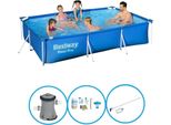 Bestway Pool Steel Pro - Fondo Per Piscina - 300X201X66 Cm