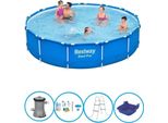 Bestway Piscina Steel Pro - Con Accessori - 396X84 Cm