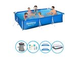 Bestway Pool Steel Pro - Pacchetto Piscina - 300X201X66 Cm