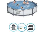 Bestway Pool Steel Pro Max - Fondo Per Piscina - 366X76 Cm