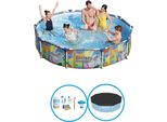 Bestway Pool Steel Pro - Pacchetto Piscina - 305X66 Cm