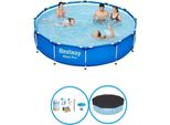 Bestway Pool Steel Pro - Pacchetto Piscina - 366X76 Cm
