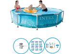 Telaio In Metallo Per Piscina Intex 305X76 Cm - Pacchetto Piscina