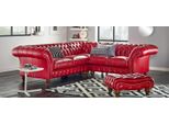 Divano Angolare In Pelle Divano Rosso Imbottito Divano Angolare Suite Seduta Design Chesterfield