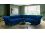Divano Chesterfield Blu Da Salotto In Tessuto Divano Divano Imbottito Divano Angolare