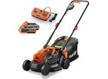 Rasaerba - Tagliaerba A Batteria 40V 2X20V 33Cm Di Taglio Fuxtec E1RM20 Set 2 Batterie E Caricatore