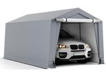Tenda Garage Costway, Dimensioni: 490 X 290 X 245 Cm, Tenda Garage Con Porta, Tenda Pascolo Magazzino Tenda Garage, Tettoia Auto