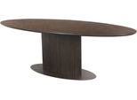Casa Padrino Tavolo Da Pranzo Marrone Scuro 235 X 110 X H. 75 Cm - Tavolo Da Cucina Ovale - Mobili Da Sala Da Pranzo - Mobili Da Cucina - Mobili - Arredamento - Arredo Sala Da Pranzo - Mobili