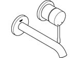 Miscelatore Per Lavabo A 2 Fori Essence Proiezione 183 Mm Cromo