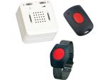 Pacchetto Sicurezza Senior Eldat 1: Chiamata Di Emergenza A Domicilio Con Braccialetto Impermeabile Per Chiamate Di Emergenza E Trasmettitore Di Riconoscimento