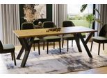 Tavolo Da Pranzo Endo-MöBel Pier 130Cm - 210Cm Tavolo Da Cucina Allungabile Con Struttura In Metallo (Rovere Artisan)
