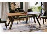 Tavolo Da Pranzo Endo-MöBel Pier 130Cm - 210Cm Tavolo Da Cucina Allungabile Con Struttura In Metallo (Rovere Stirling)