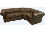 Divano Angolare In Pelle Divano Marrone Imbottito Divano Angolare Suite Seduta Design Chesterfield