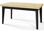 Tavolo Da Pranzo 120 Cm / 160 Cm, Tavolo Allungabile, Tavolo Da Cucina, Tavolo Da Pranzo, Tavolo Da Soggiorno, Tavolo Da Camera, Tavolo Moderno, Tavolo Da Soppalco, Gambe Nere, Scandinavo, 120X80, Artigianale