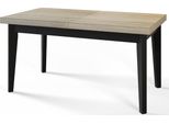 Tavolo Da Pranzo 120 Cm / 160 Cm, Tavolo Allungabile, Tavolo Da Cucina, Tavolo Da Pranzo, Tavolo Da Soggiorno, Tavolo Da Camera, Tavolo Moderno, Tavolo Da Soppalco, Gambe Nere, Scandinavo, 120X80, Sonoma