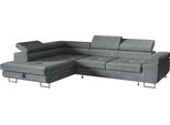 Divano Angolare A L, Con Funzione Letto, Con Rete, Divano Letto Estraibile, Divano Letto, Divano Angolare, Autoportante, Letto Per Ospiti, Mobili Da Soggiorno, A Sinistra, 275X202 Cm, Grigio