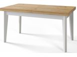 Tavolo Da Pranzo 160 Cm / 210 Cm, Tavolo Allungabile, Tavolo Da Cucina, Tavolo Da Pranzo, Tavolo Da Soggiorno, Tavolo Da Camera, Tavolo Moderno, Tavolo Da Soppalco, Gambe Bianche, Scandinavo, 160X90, Artigianale