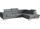 Divano Angolare A L, Con Funzione Letto, Con Rete, Divano Letto Estraibile, Divano Letto, Divano Angolare, A Libera Installazione, Letto Per Ospiti, Mobili Per Soggiorno, Destra, 275X202 Cm, Grigio