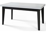 Tavolo Da Pranzo 160 Cm / 210 Cm, Tavolo Allungabile, Tavolo Da Cucina, Tavolo Da Pranzo, Tavolo Da Soggiorno, Tavolo Da Camera, Tavolo Moderno, Tavolo Loft, Gambe Nere, Scandinavo, 160X90, Bianco