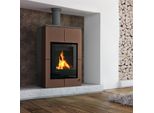 Termocamino Hs Flamingo Aquaflam Vario Saporo 11/5 Kw - Marrone - Controllo Elettronico