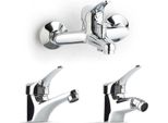 Set Rubinetteria Bagno 3 Pezzi - Lavabo, Bidet, Vasca | Cembra