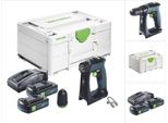 Trapano Avvitatore A Batteria Festool Cxs 18 18 V 40 Nm Brushless + 2X Batteria Ricaricabile 3,0 Ah + Caricabatterie + Systainer