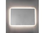 Specchio Con Bordo Sabbiato Ed Illuminazione Led Integrata 100X70