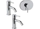 Set Miscelatori Lavabo, Bidet E Gruppo Doccia Incasso Cromato | Fassa