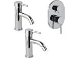 Set Rubinetti Bagno Lavabo, Bidet, Incasso Doccia Con Deviatore | Fassa