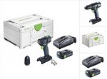 Trapano Avvitatore A Batteria Festool Txs 18-Basic 18 V 40 Nm Brushless + 1X Batteria Ricaricabile 3,0 Ah + Caricabatterie + Systainer