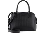 Lacoste Pelle Borsetta Borsa A Tracolla Chantaco Classics Top Handle Bag Noir Nero